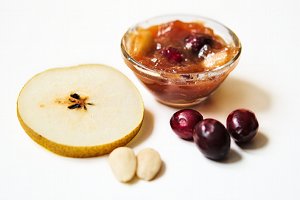results pear-cranberry-almond marmalade